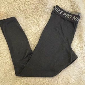 Charcoal L Nike Dri-Fit Athletic Leggings